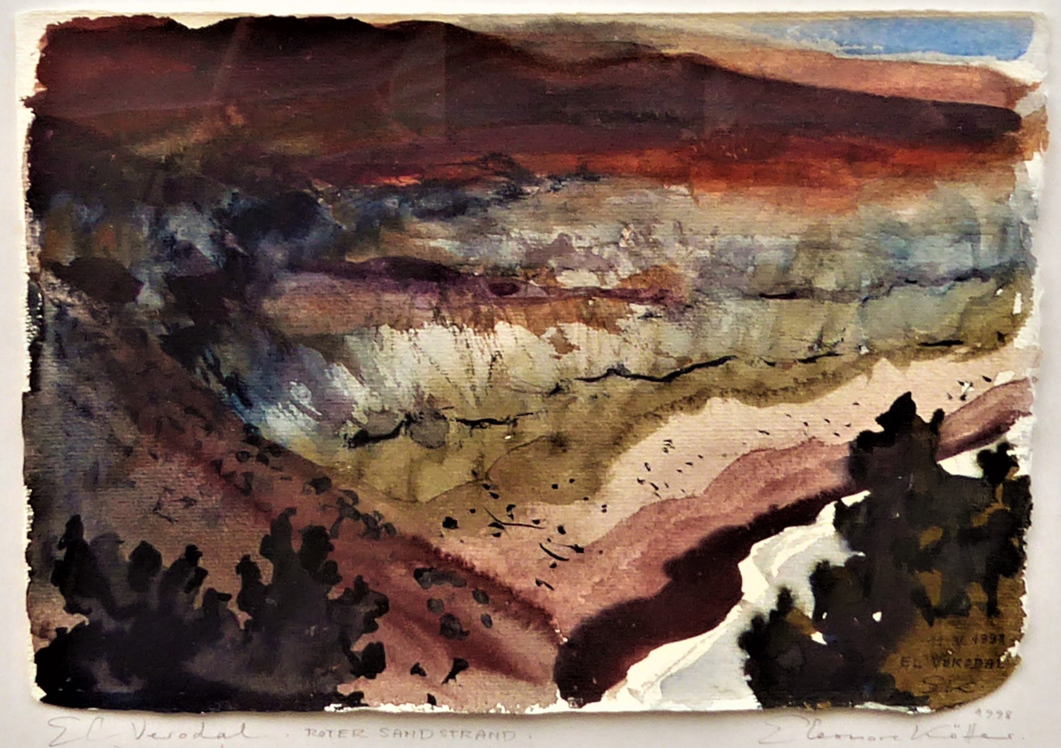 El Hierro - El Verodal, Roter Sandstrand (Kunststiftung Eleonore Kötter CC BY-NC-SA)