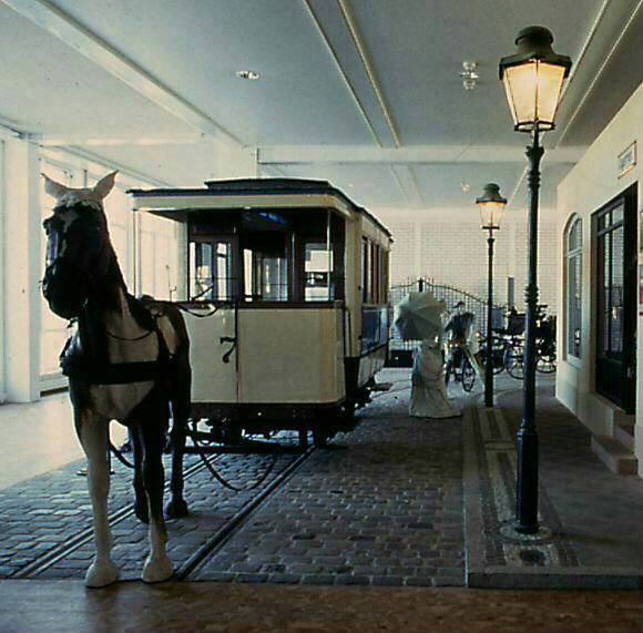 Pferdebahnwagen (Technoseum - Landesmuseum für Technik und Arbeit Mannheim CC BY-NC-SA)