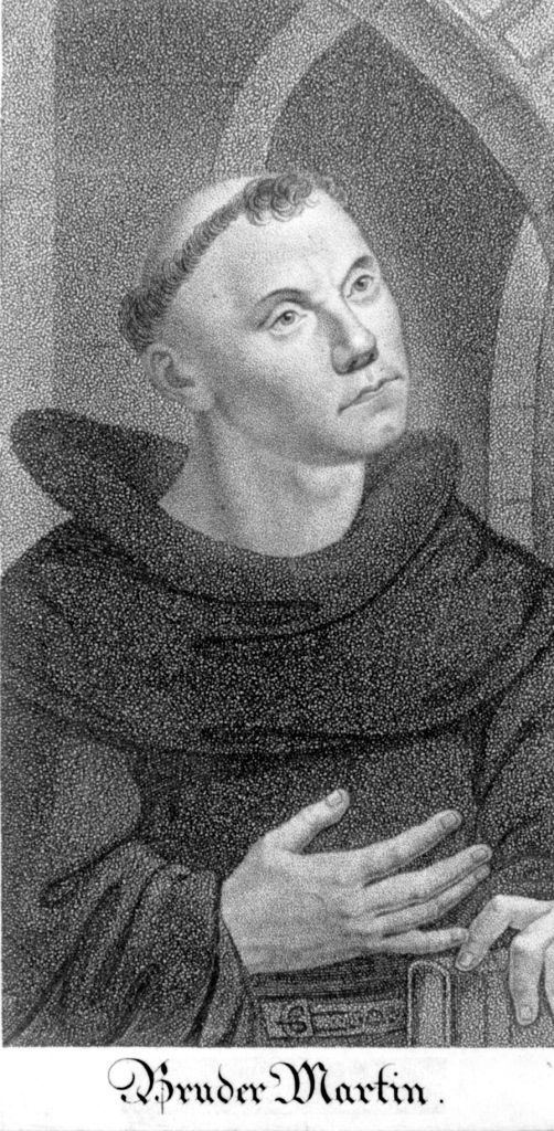 Martin Luther als Mönch (Museum im Melanchthonhaus Bretten CC BY-NC-SA)