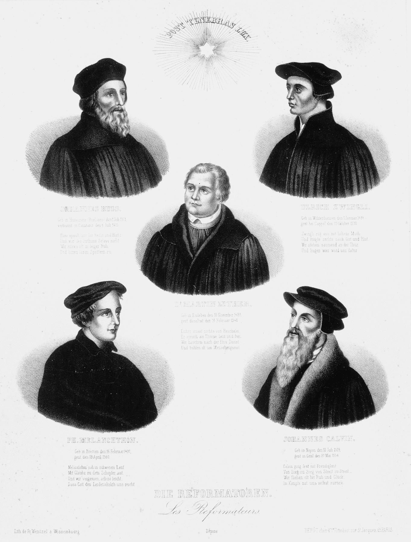 Die Reformatoren (Museum im Melanchthonhaus Bretten CC BY-NC-SA)