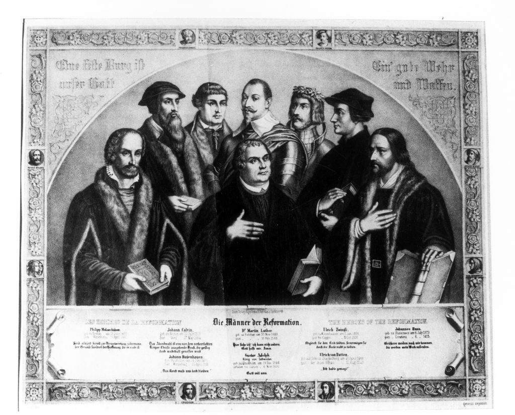 Die Männer der Reformation (Museum im Melanchthonhaus Bretten CC BY-NC-SA)