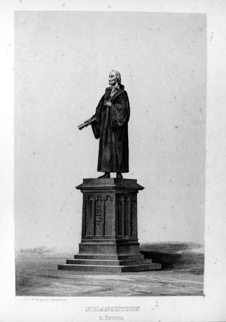 Das Melanchthon-Denkmal in Bretten (Museum im Melanchthonhaus Bretten CC BY-NC-SA)