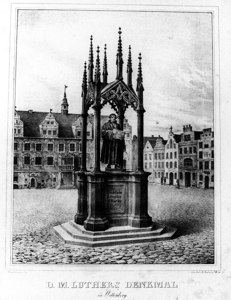 D. M. Luthers Denkmal in Wittenberg (Museum im Melanchthonhaus Bretten CC BY-NC-SA)