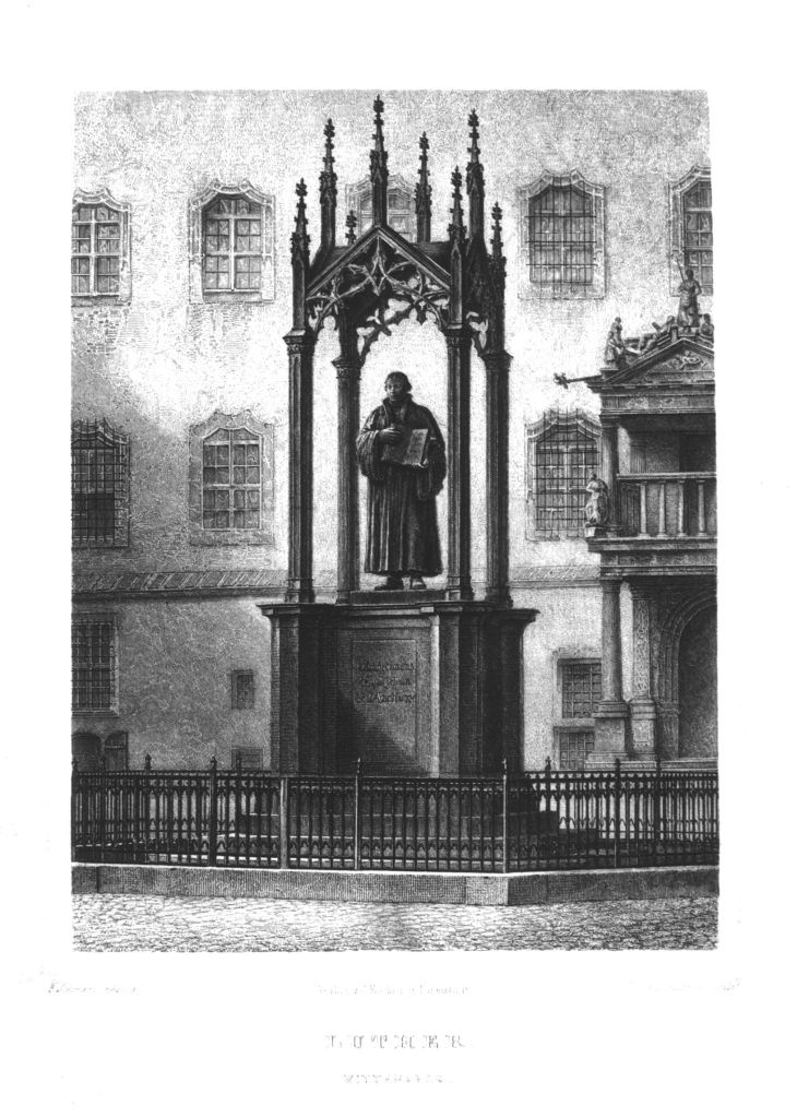 Das Luther-Denkmal in Wittenberg (Museum im Melanchthonhaus Bretten CC BY-NC-SA)
