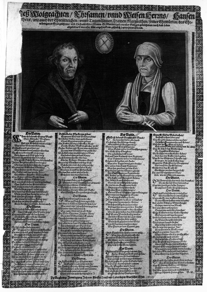 Johannes Luther und seine Ehefrau Margarethe (Museum im Melanchthonhaus Bretten CC BY-NC-SA)