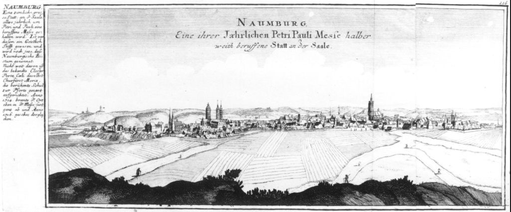Stadtansicht Naumburg (Museum im Melanchthonhaus Bretten CC BY-NC-SA)