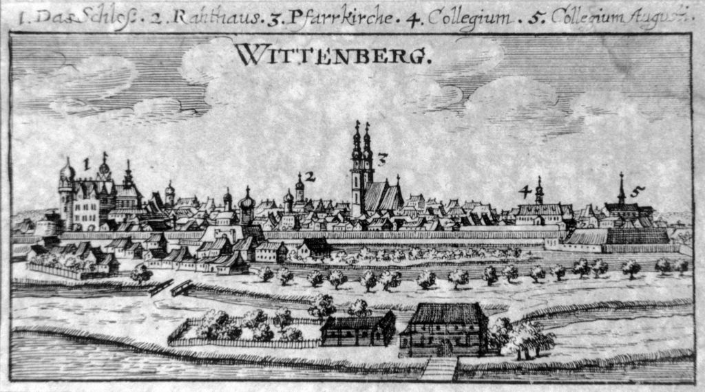 Stadtansicht Wittenberg (Museum im Melanchthonhaus Bretten CC BY-NC-SA)