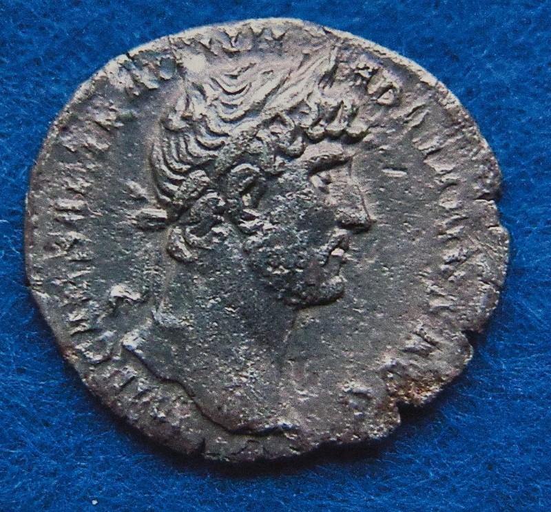 Silberdenar Kaiser Hadrian (Heimatverein Schnaitsee CC BY-NC-SA)