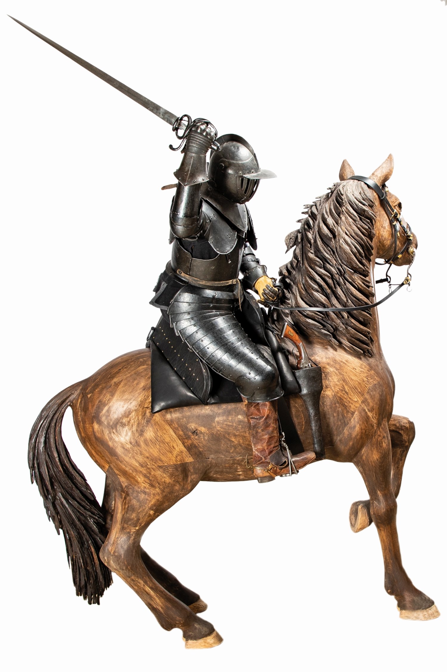 Figurine eines Kürassiers zu Pferde (Bayerisches Armeemuseum CC BY-NC-ND)