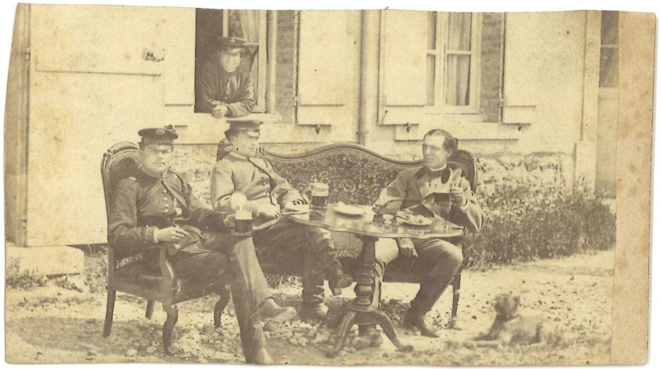 Letzte Brotzeit vor dem Ausmarsch gegen die Preußen 1866 (Bayerisches Armeemuseum CC BY-NC-ND)