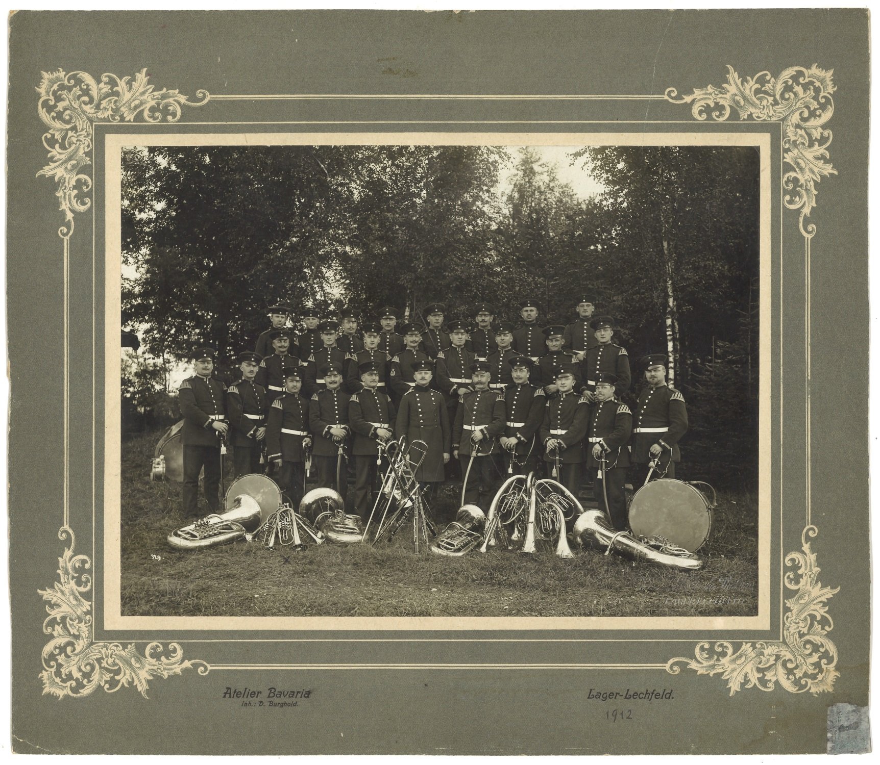 Bayerische Militärmusiker 1912 (Bayerisches Armeemuseum CC BY-NC-ND)