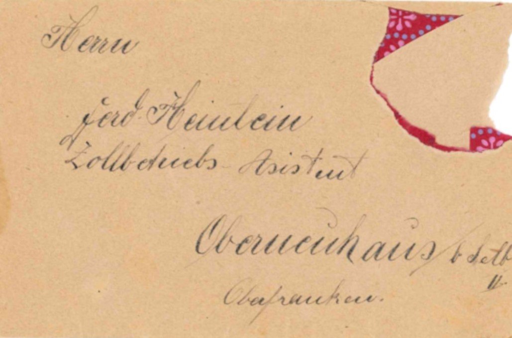 Brief mit Umschlag (Fränkische Schweiz-Museum Tüchersfeld CC BY-NC-SA)
