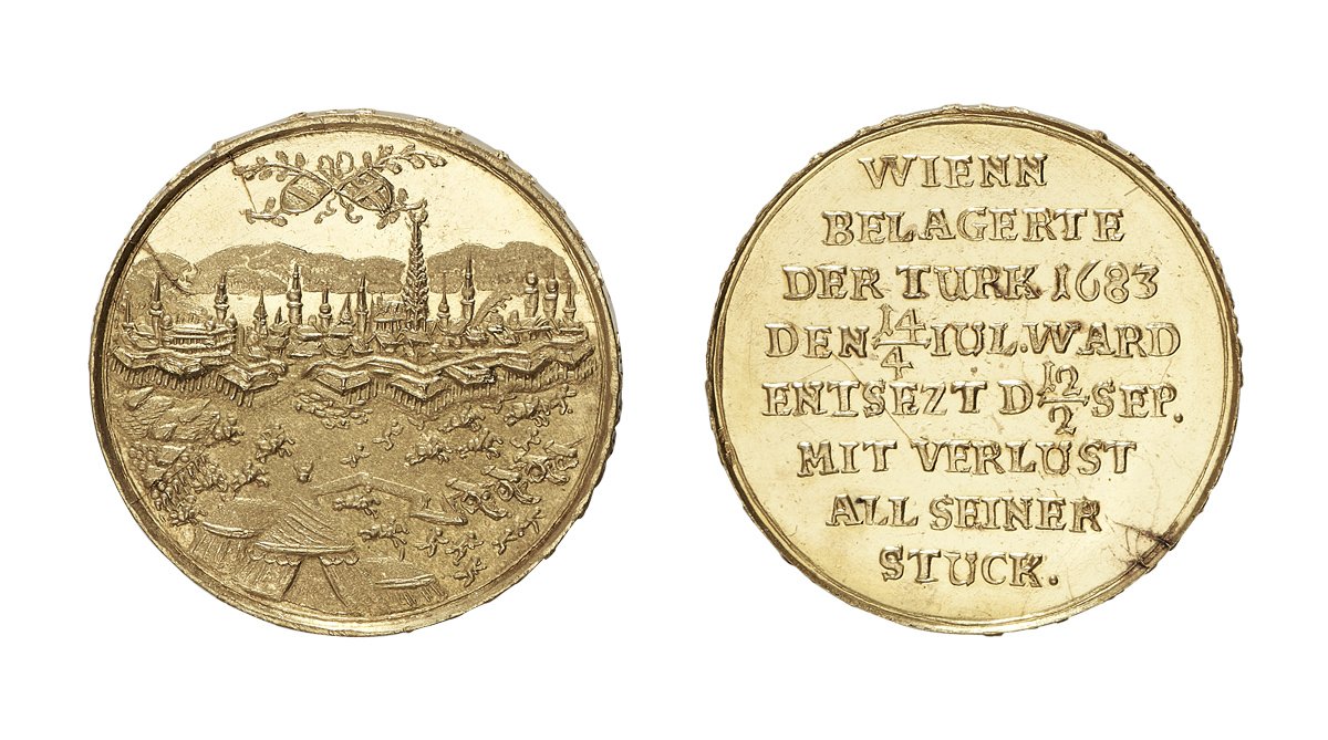 Medaille auf den Entsatz von Wien 1683 (Kunstsammlungen der Veste Coburg CC BY-NC-SA)