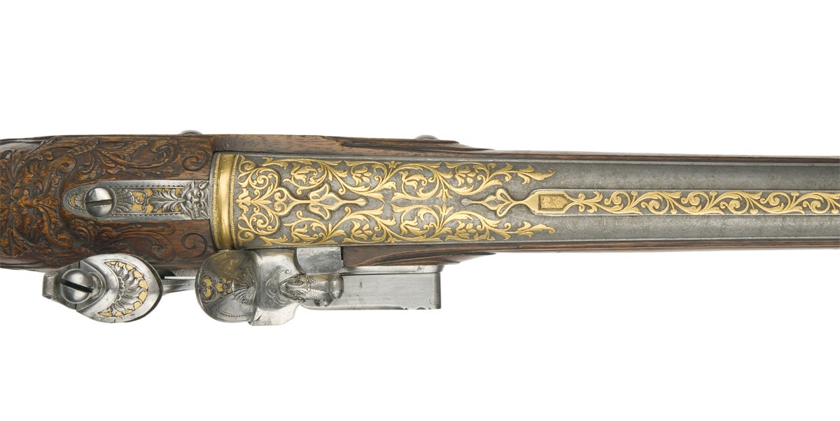 Steinschlossgewehr mit osmanischem Lauf (Kunstsammlungen der Veste Coburg CC BY-NC-SA)