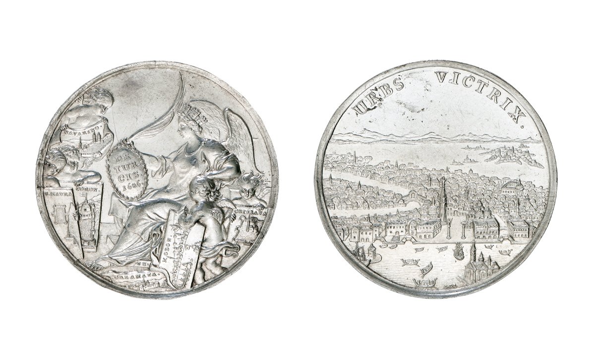 Medaille auf die Siege der Republik Venedig auf dem Peloponnes (Kunstsammlungen der Veste Coburg CC BY-NC-SA)