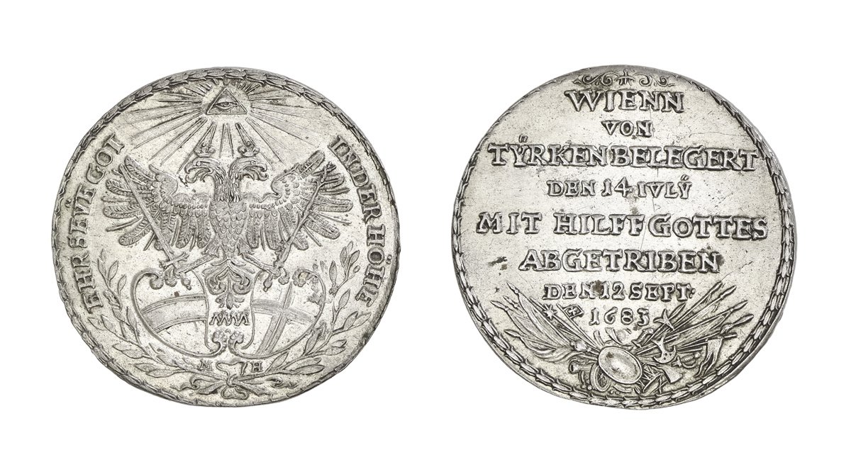 Medaille auf den Entsatz von Wien 1683 (Kunstsammlungen der Veste Coburg CC BY-NC-SA)
