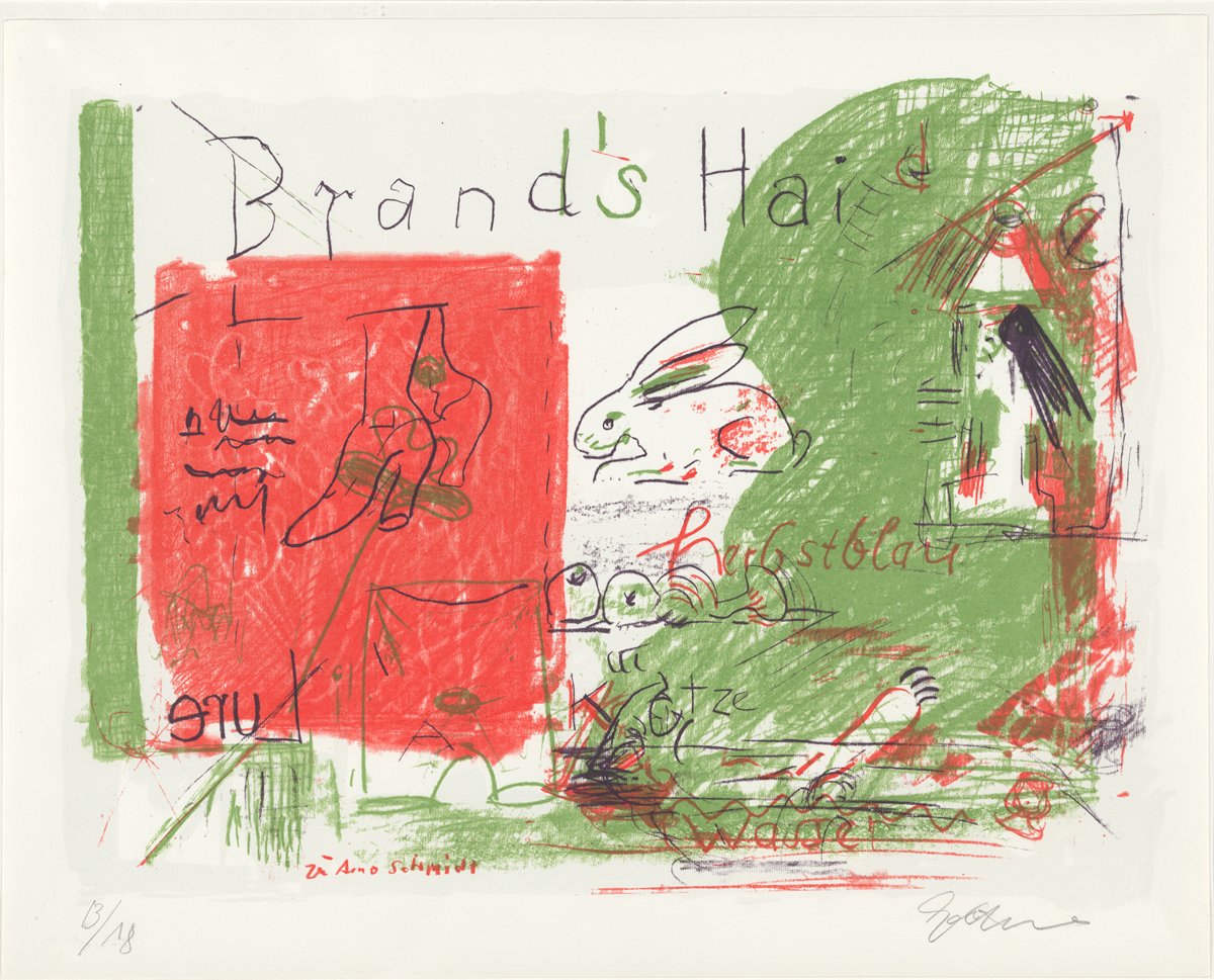 Brand's Haide, zu Arno Schmidt (Kunstsammlung Pankow, Berlin CC BY-NC-SA)