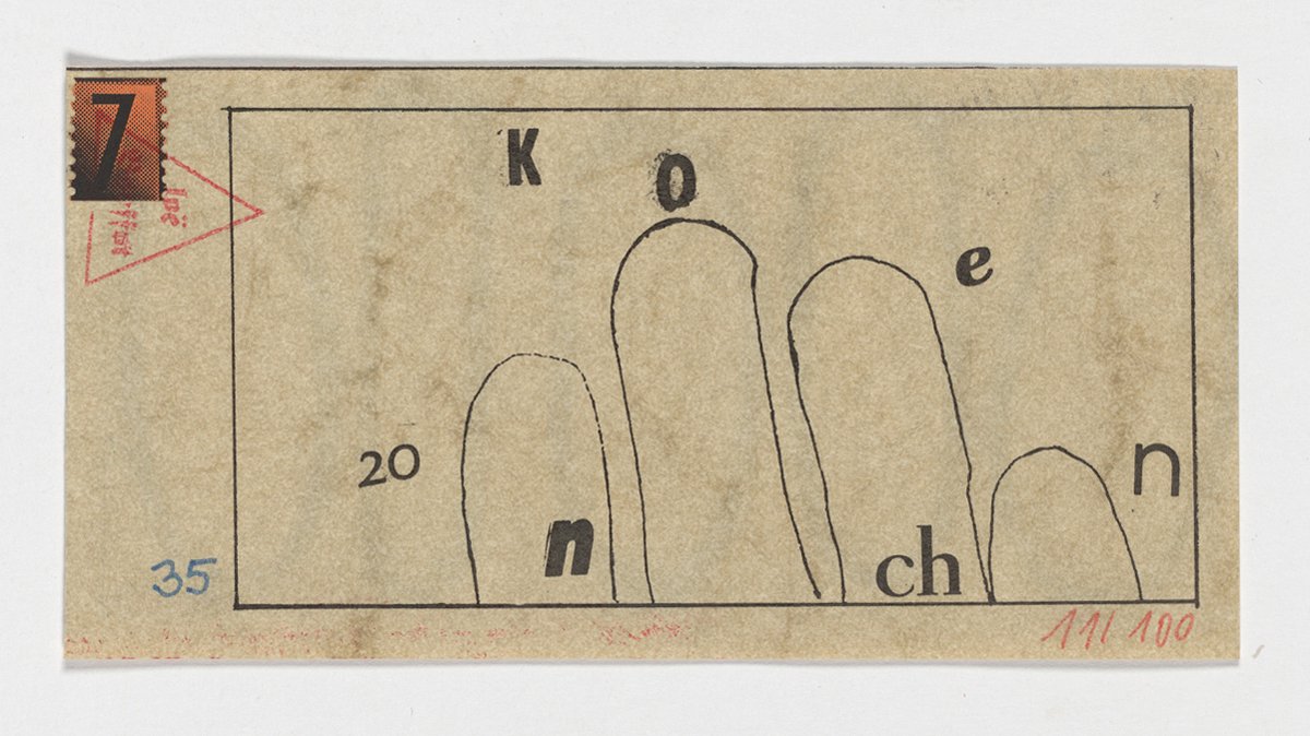 Geldschein zu 20 Knochen ([Blatt 35 aus dem Konvolut "Knochengeld"]) (Kunstsammlung Pankow, Berlin CC BY-NC-SA)