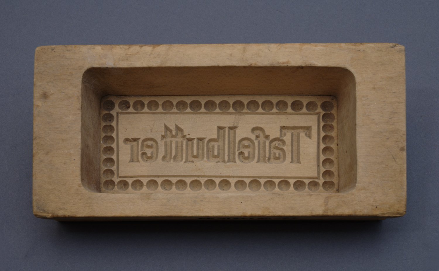 Buttermodel "Tafelbutter" (Stiftung Domäne Dahlem - Landgut und Museum, Weiternutzung nur mit Genehmigung des Museums CC BY-NC-SA)