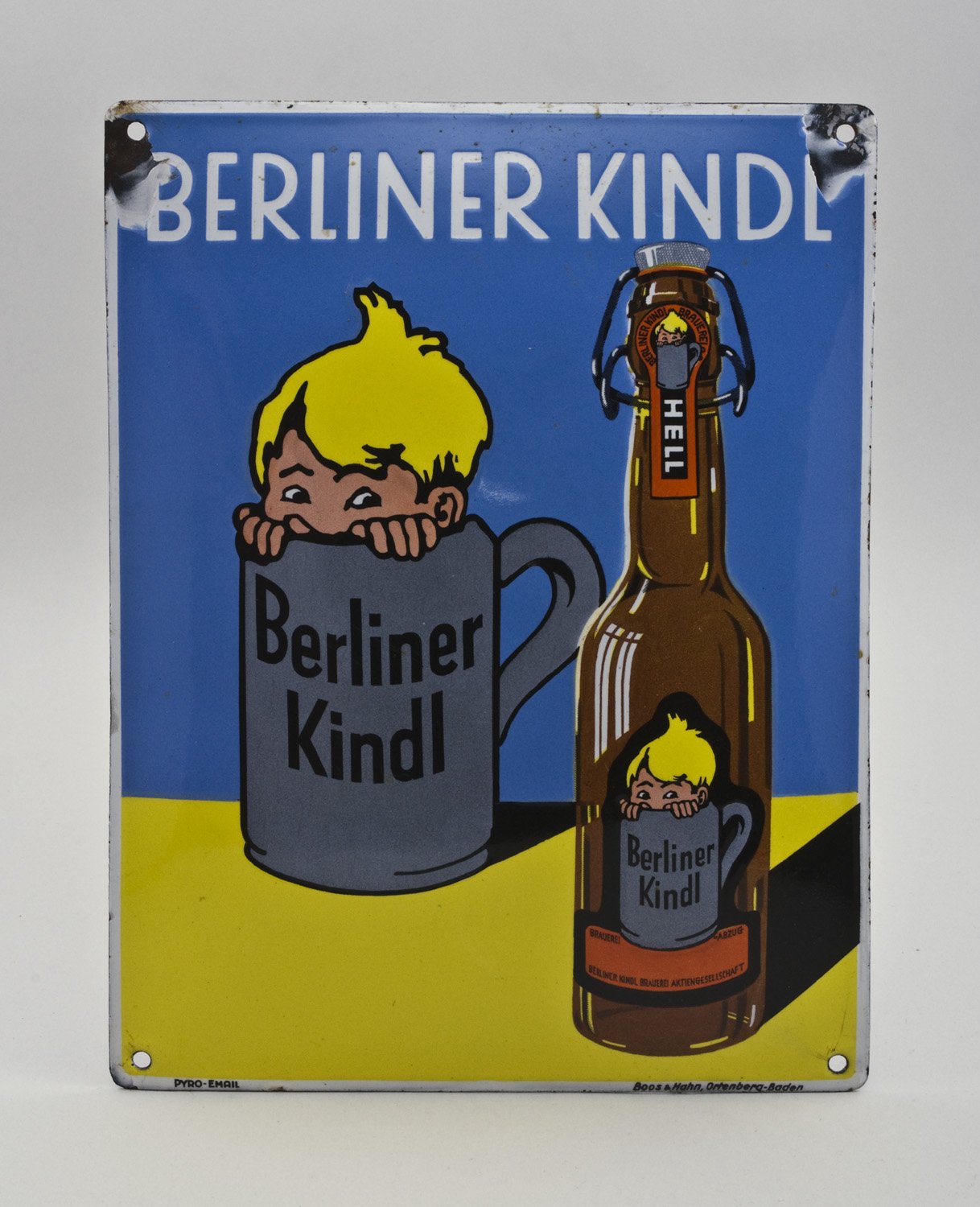 Reklameschild "Berliner Kindl" (Stiftung Domäne Dahlem - Landgut und Museum, Weiternutzung nur mit Genehmigung des Museums CC BY-NC-SA)
