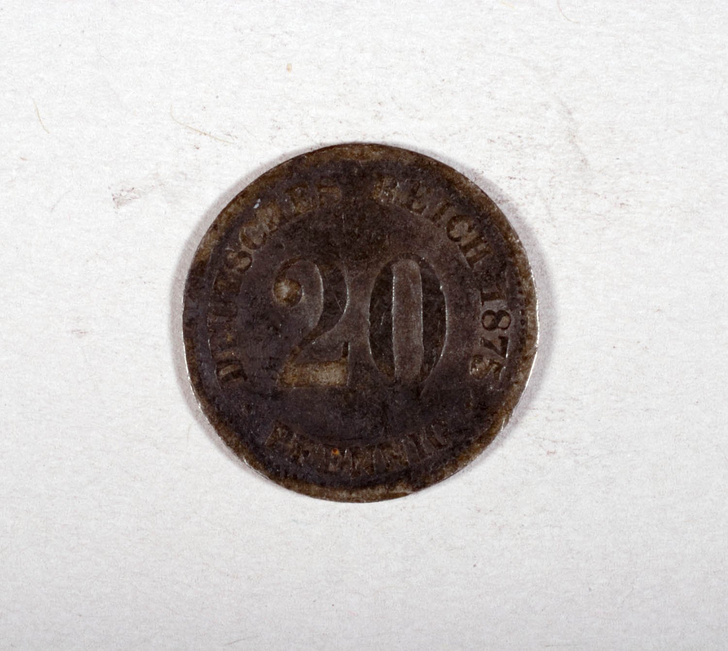 Geldstück: 20 Pfennig (Stiftung Domäne Dahlem - Landgut und Museum, Weiternutzung nur mit Genehmigung des Museums CC BY-NC-SA)