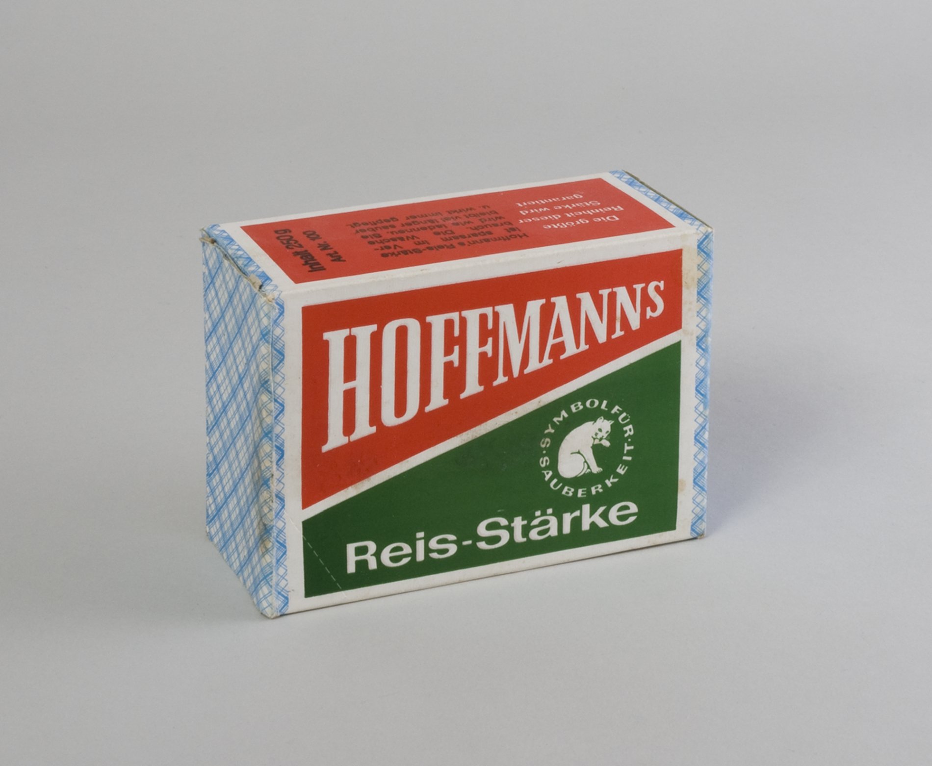 Verpackung "Hoffmann's Reis-Stärke" (Stiftung Domäne Dahlem - Landgut und Museum, Weiternutzung nur mit Genehmigung des Museums CC BY-NC-SA)