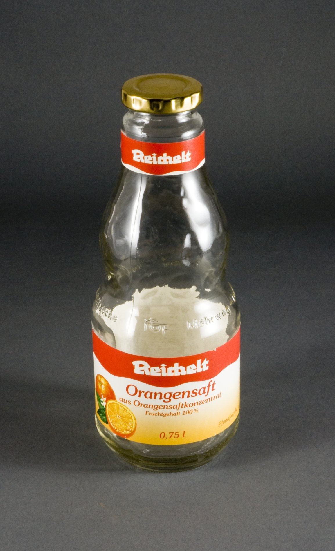 Schraubflasche "Reichelt - Orangensaft" (Stiftung Domäne Dahlem - Landgut und Museum, Weiternutzung nur mit Genehmigung des Museums CC BY-NC-SA)