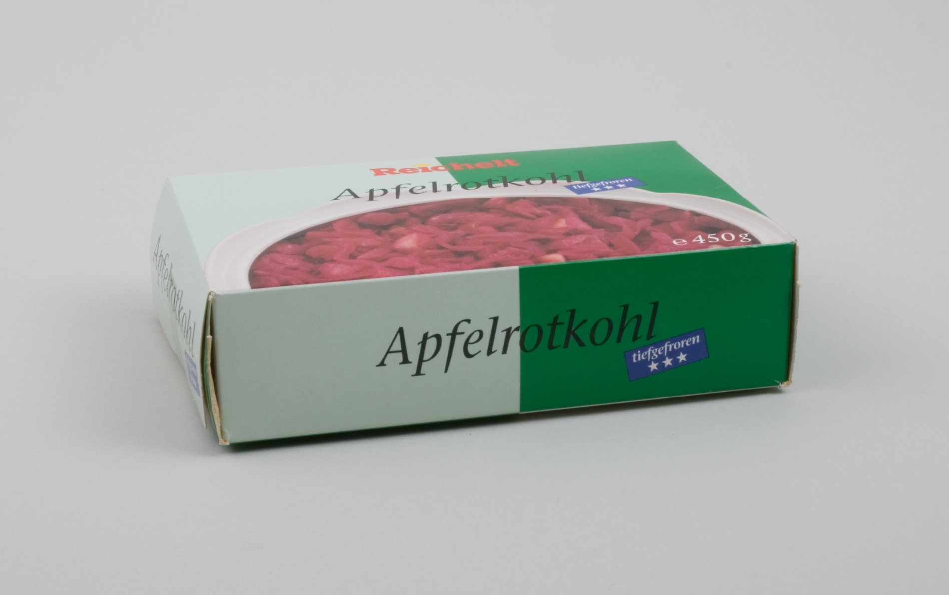 Verpackung "Apfelrotkohl" der Firma "Reichelt" (Stiftung Domäne Dahlem - Landgut und Museum, Weiternutzung nur mit Genehmigung des Museums CC BY-NC-SA)