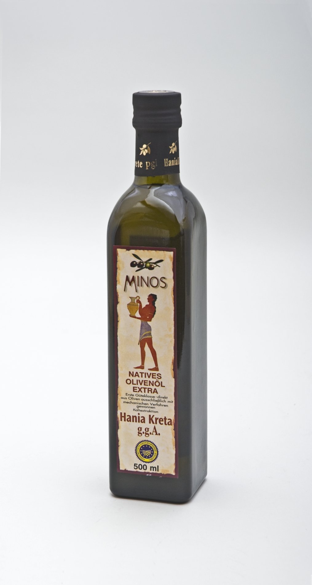 Einkauf Biolek: Natives Olivenöl Extra "Minos" (Stiftung Domäne Dahlem - Landgut und Museum, Weiternutzung nur mit Genehmigung des Museums CC BY-NC-SA)