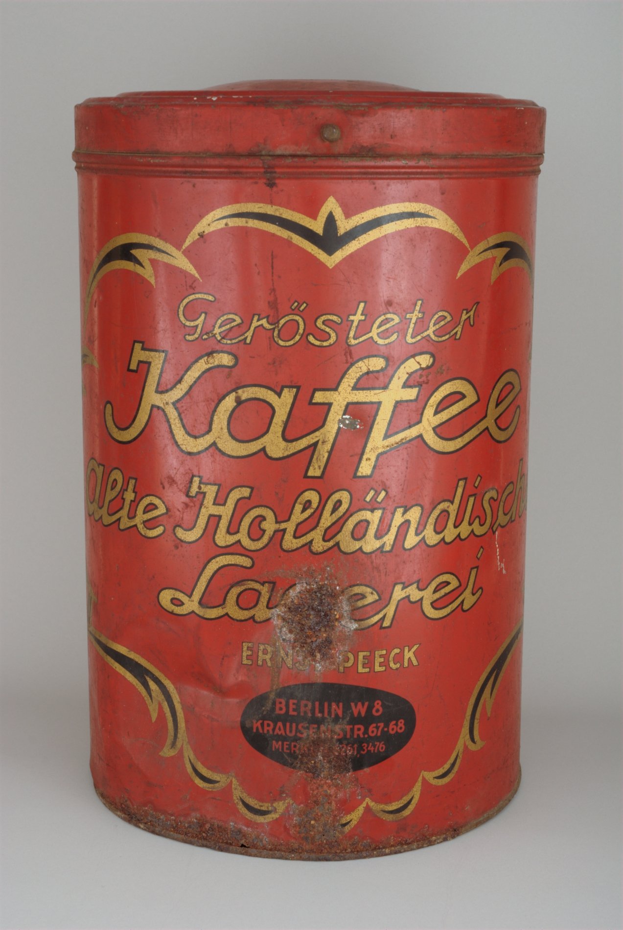 Große Vorratsdose "Kaffee alte Holländische Lagerei" (Stiftung Domäne Dahlem - Landgut und Museum, Weiternutzung nur mit Genehmigung des Museums CC BY-NC-SA)
