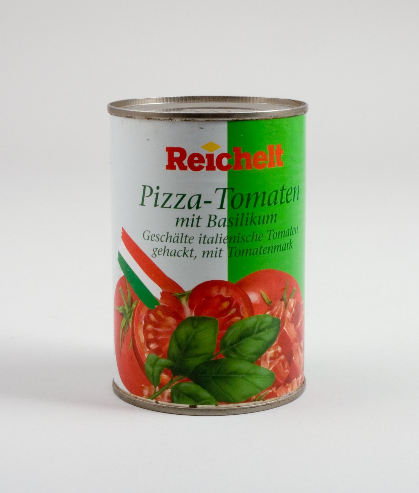 Konservendose "Pizza-Tomaten" (Stiftung Domäne Dahlem - Landgut und Museum, Weiternutzung nur mit Genehmigung des Museums CC BY-NC-SA)