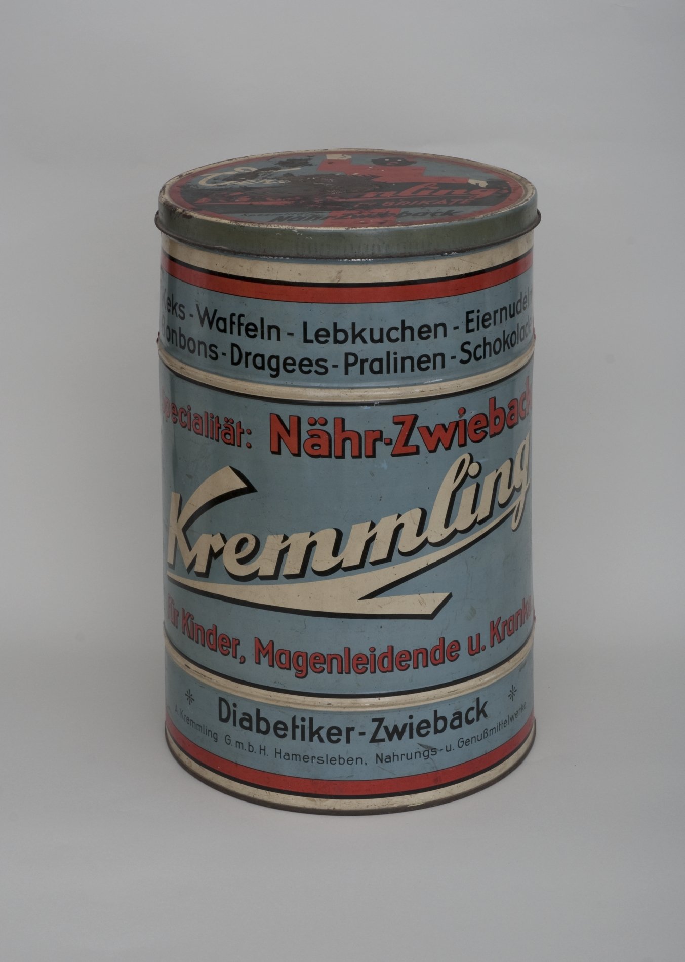 Dose für "Nähr-Zwieback Kremmling" (Stiftung Domäne Dahlem - Landgut und Museum, Weiternutzung nur mit Genehmigung des Museums CC BY-NC-SA)