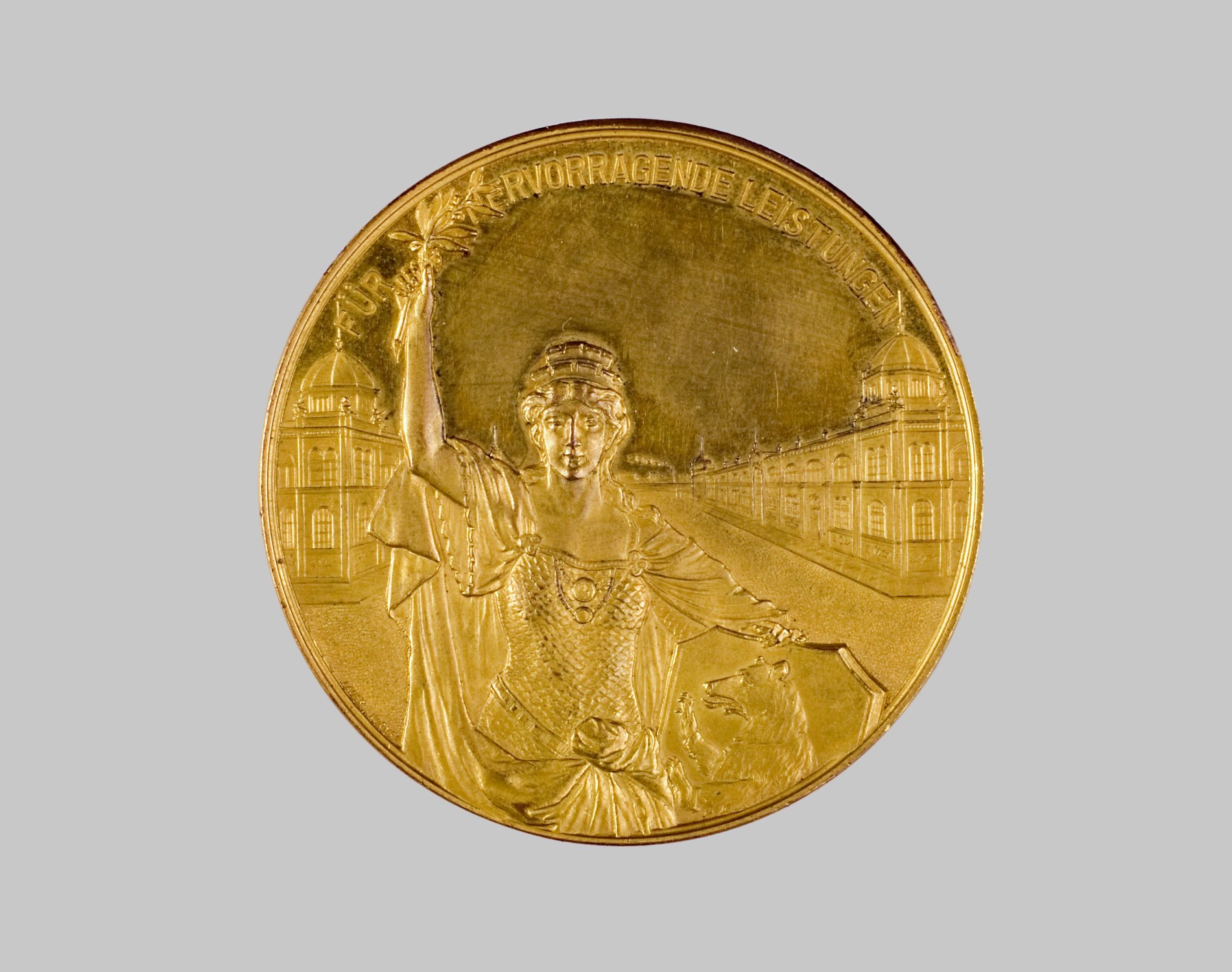 Medaille "Central- Markthalle Berlin" (Stiftung Domäne Dahlem - Landgut und Museum, Weiternutzung nur mit Genehmigung des Museums CC BY-NC-SA)