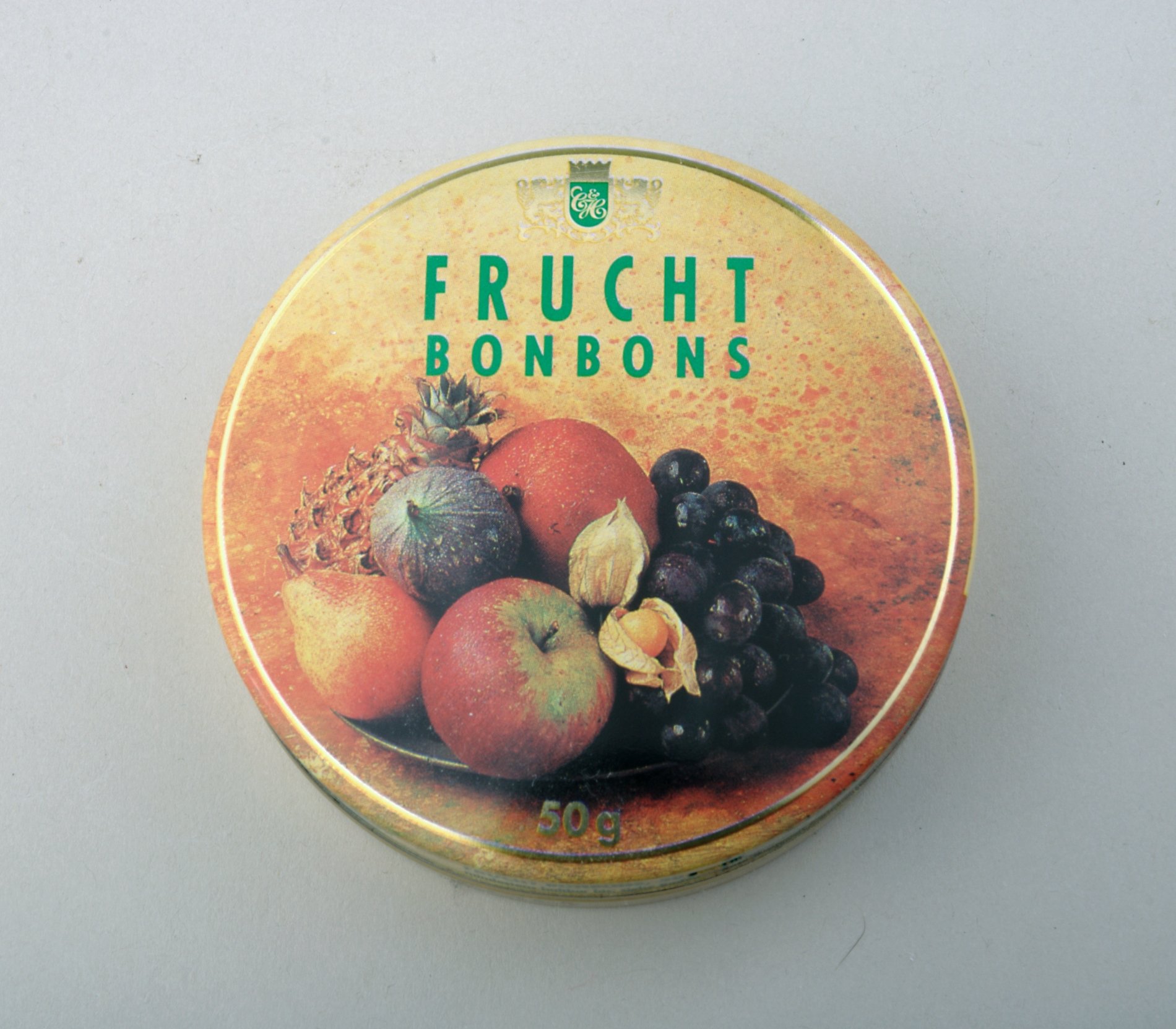 Frucht Bonbons Dose "Cavendish & Harvey" (Stiftung Domäne Dahlem - Landgut und Museum, Weiternutzung nur mit Genehmigung des Museums CC BY-NC-SA)
