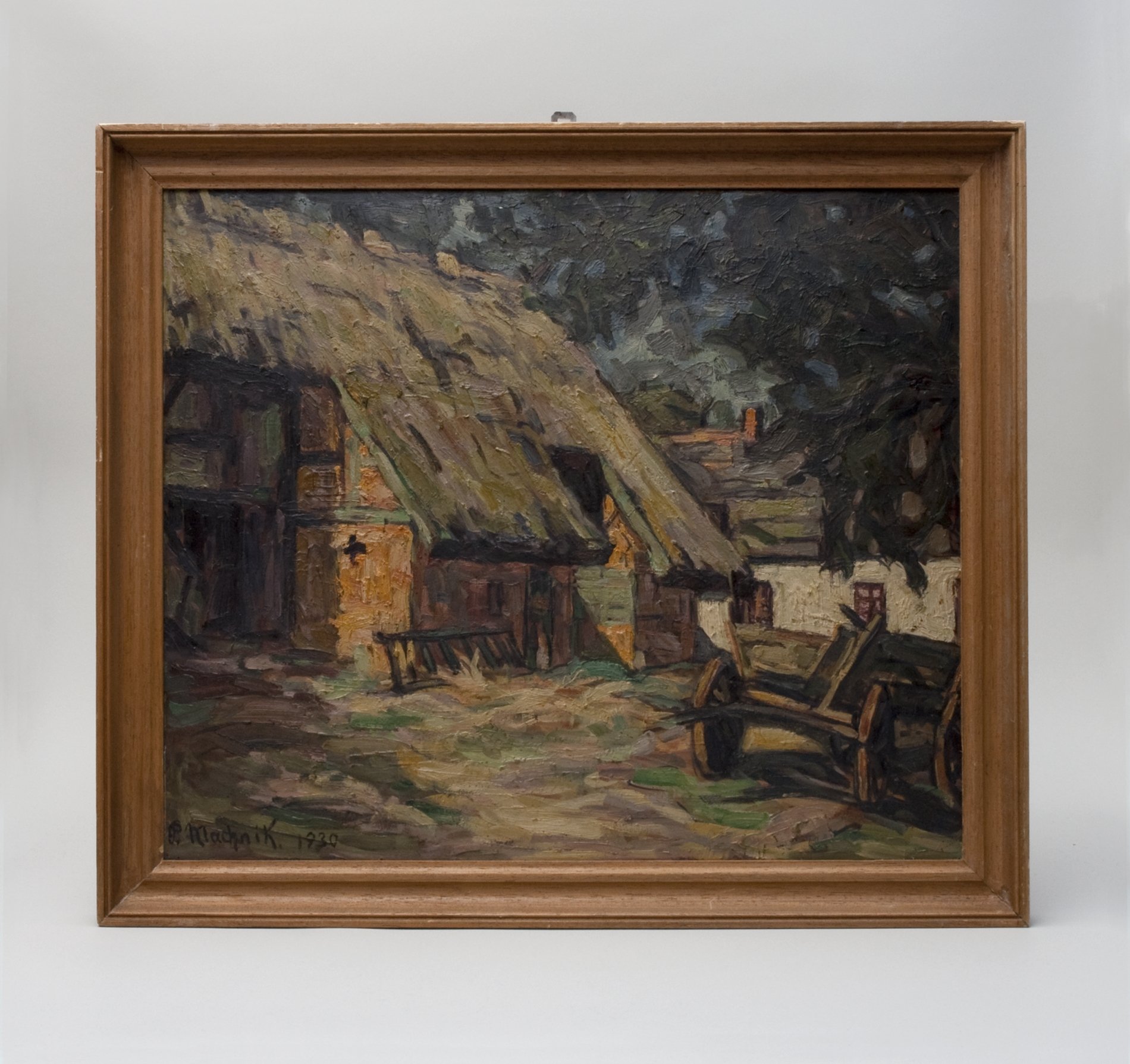 Gemälde ohne Titel (Bauernhof), 1930 (Stiftung Domäne Dahlem - Landgut und Museum, Weiternutzung nur mit Genehmigung des Museums CC BY-NC-SA)