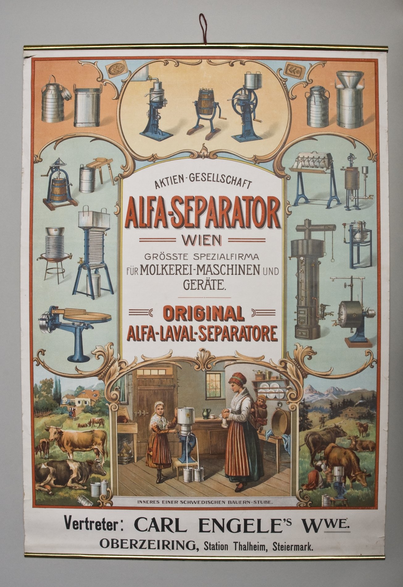 Plakat "Alfa Separator" - Vertreter Engele, Steiermark, Österreich (Stiftung Domäne Dahlem - Landgut und Museum, Weiternutzung nur mit Genehmigung des Museums CC BY-NC-SA)