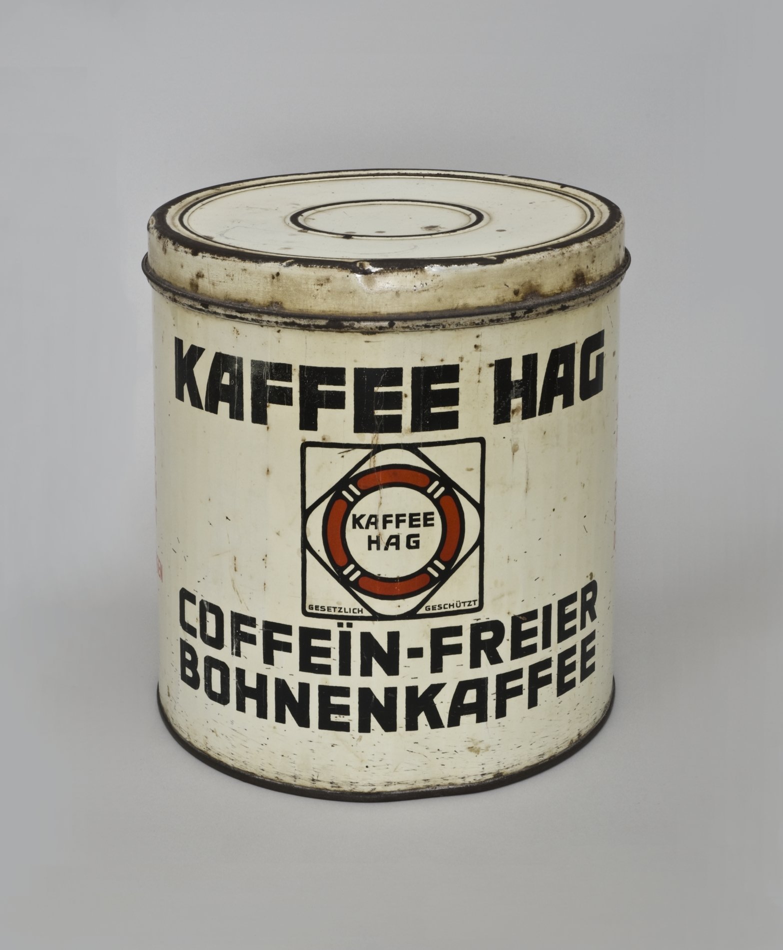 Verkaufs- und Vorratsdose "Kaffee Hag" (Stiftung Domäne Dahlem - Landgut und Museum, Weiternutzung nur mit Genehmigung des Museums CC BY-NC-SA)
