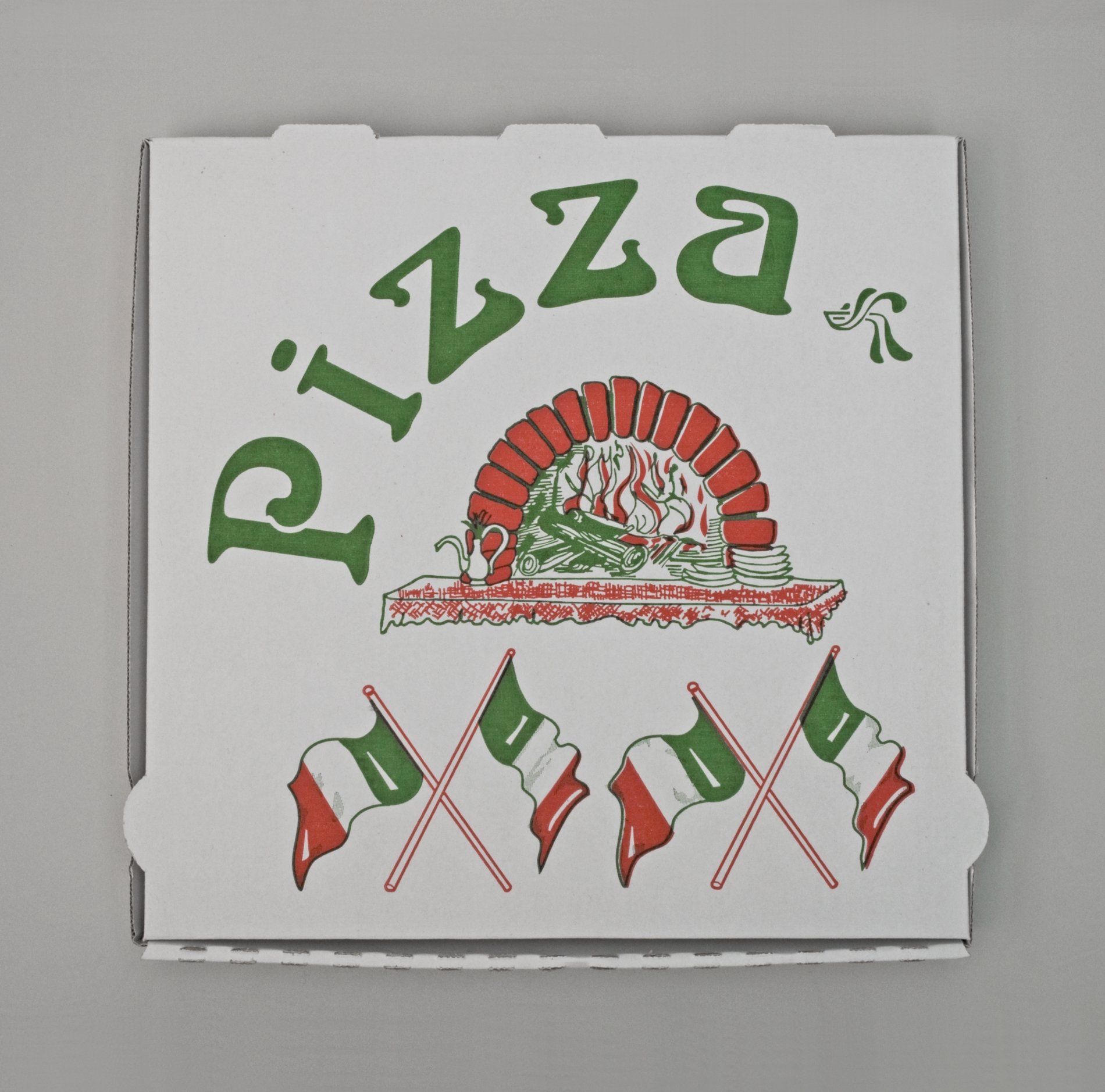 Pizzakarton (Stiftung Domäne Dahlem - Landgut und Museum, Weiternutzung nur mit Genehmigung des Museums CC BY-NC-SA)