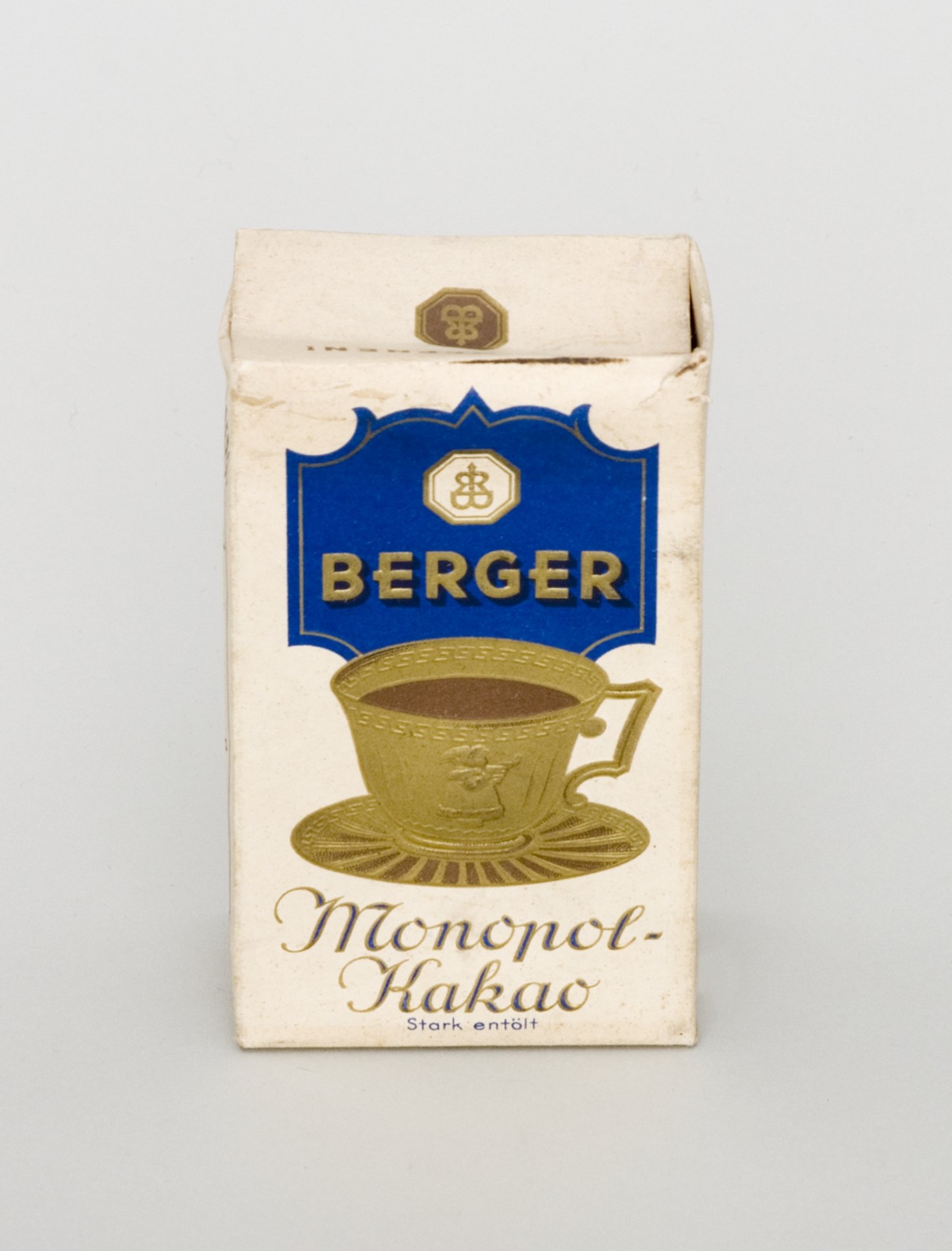 Packung "Berger Monopol-Kakao" (Stiftung Domäne Dahlem - Landgut und Museum, Weiternutzung nur mit Genehmigung des Museums CC BY-NC-SA)