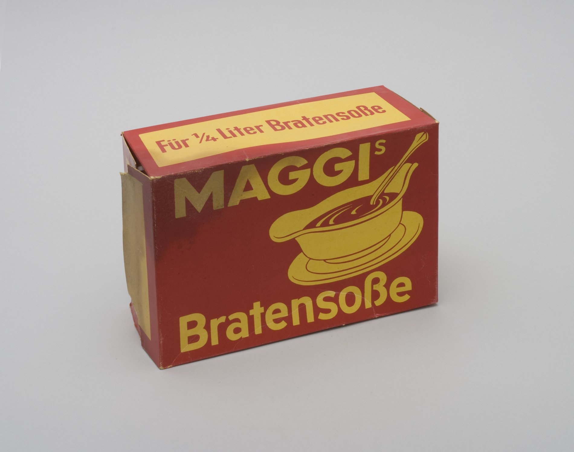Schaupackung "Maggi's Bratensoße" (Stiftung Domäne Dahlem - Landgut und Museum, Weiternutzung nur mit Genehmigung des Museums CC BY-NC-SA)