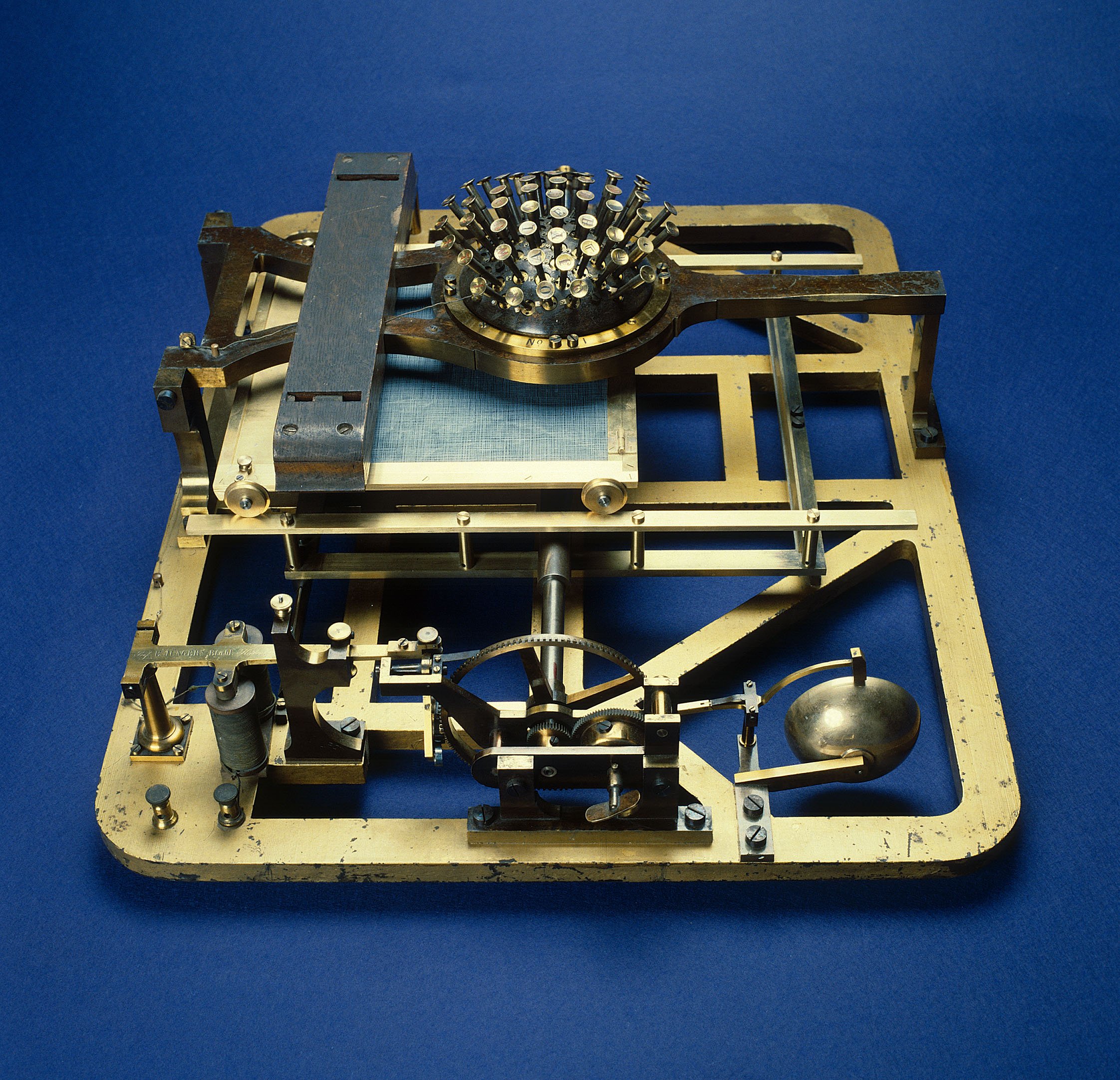 Schreibmaschine Malling-Hansen Nr. 1 (Stiftung Deutsches Technikmuseum Berlin CC0)