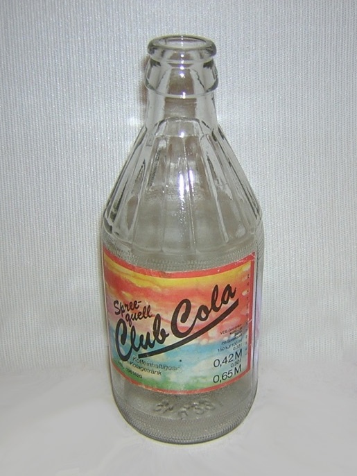 Pfandflasche mit Etikett, CocaCola, Spreequell, 1970-1989 (Museum Pankow CC BY-NC-SA)