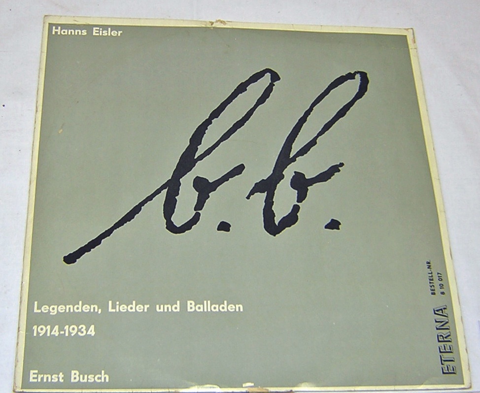 Schallplatte von Ernst Busch und Hans Eisler (Museum Pankow CC BY-NC-SA)