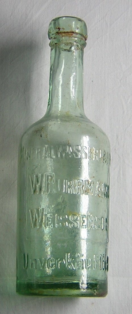 Mineralwasserflasche der Firma &quot;W. Purrmann&quot; (Museum Pankow CC BY-NC-SA)