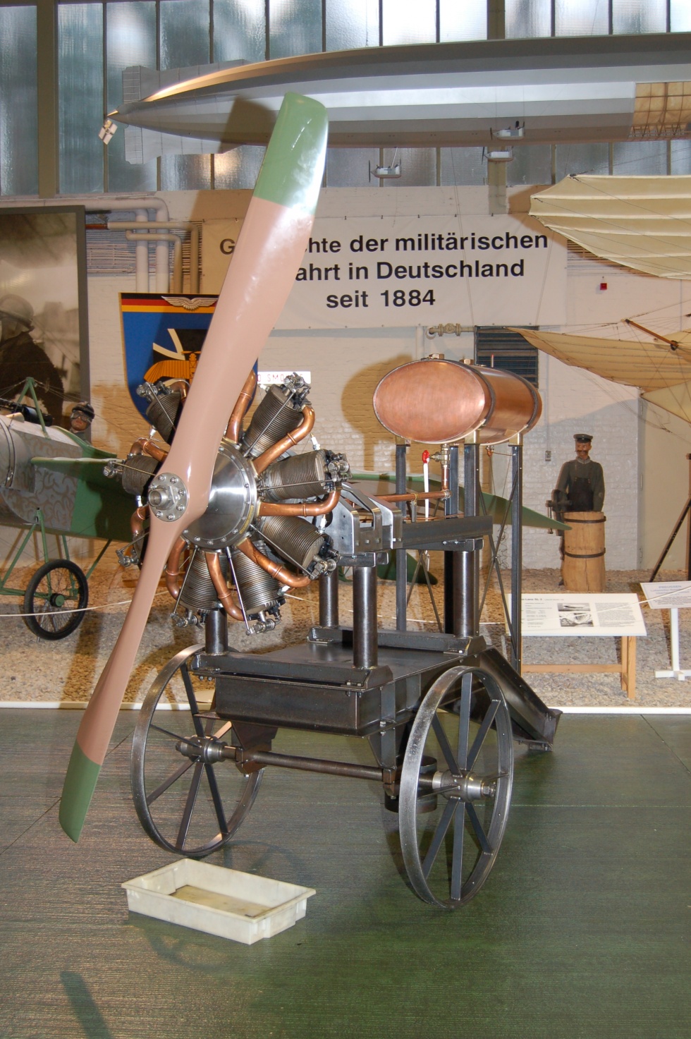 Le Rhône 9C (9-Zylinder) Umlaufmotor, Lizenzbau für die US-Army, USA, 1918 (Militärhistorisches Museum der Bundeswehr - Flugplatz Berlin-Gatow CC BY-NC-SA)
