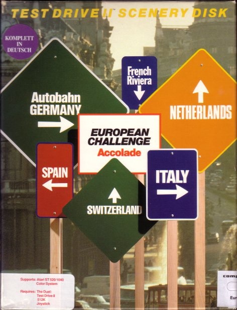 Test Drive II Scenery Disk: European Challenge (Computerspielemuseum Berlin CC BY-NC-SA)