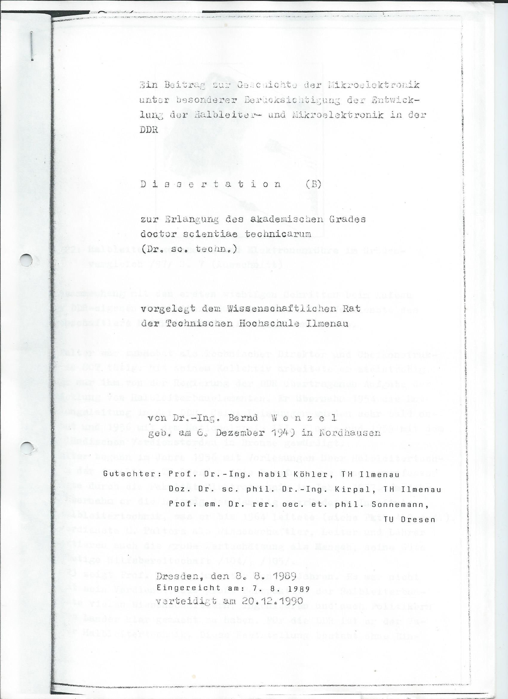 Auszug der Dissertation (B) von Bernd Wenzel 1989 (www.industriesalon.de CC BY-NC-SA)