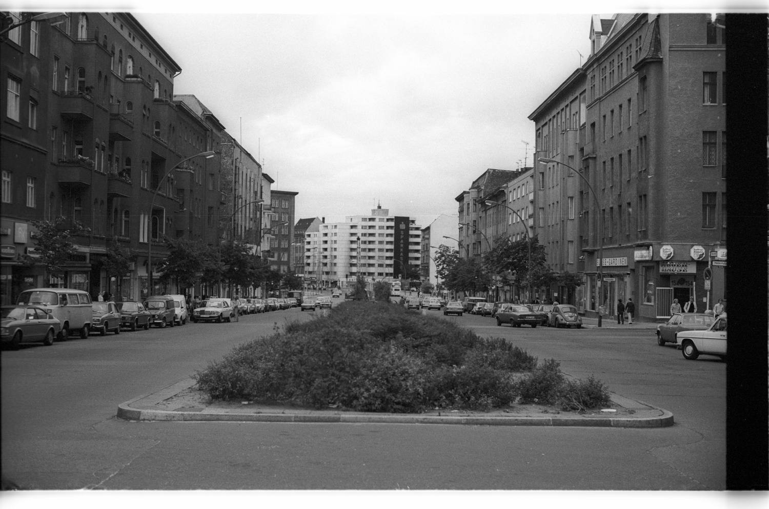 Kleinbildnegativ: Hauptstraße, 1979 (Museen Tempelhof-Schöneberg/Jürgen Henschel RR-F)