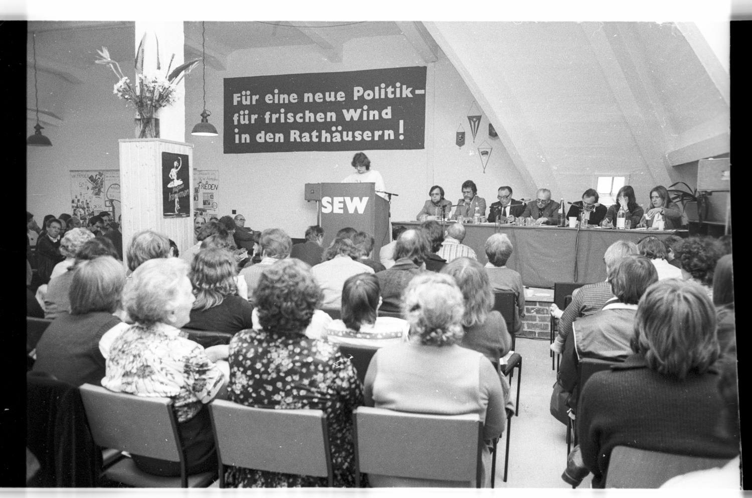 Kleinbildnegative: Kreisdelegiertenkonferenz der SEW, 1981 (Museen Tempelhof-Schöneberg/Jürgen Henschel RR-F)