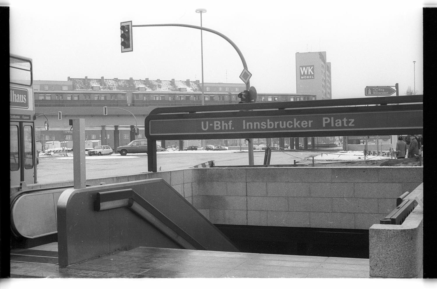 Kleinbildnegative: U-Bahnhof, Innsbrucker Platz, 1980 (Museen Tempelhof-Schöneberg/Jürgen Henschel RR-F)